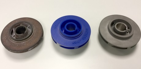 3D-printed impeller for Krsko - 460 (Siemens)